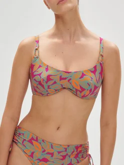 Brassière avec Armatures - Imprimé Rose Ménara