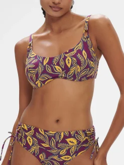Brassière avec Armatures - Imprimé Violet Agadir
