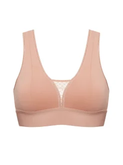 Brassière de sport sans armatures - Rose yogi
