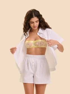 Chemise - Rayure Jaune