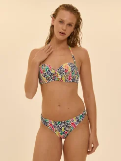 Culotte de bain - Imprimé tropico blanc
