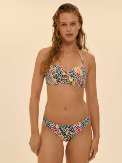Culotte de bain - Imprimé tropico blanc