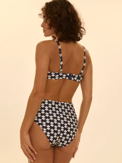 Culotte de bain taille haute - Imprimé sailling