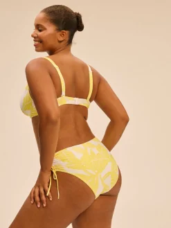 Culotte de bain taille haute - Imprimé Pluméria