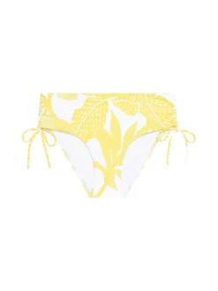 Culotte de bain taille haute - Imprimé Pluméria