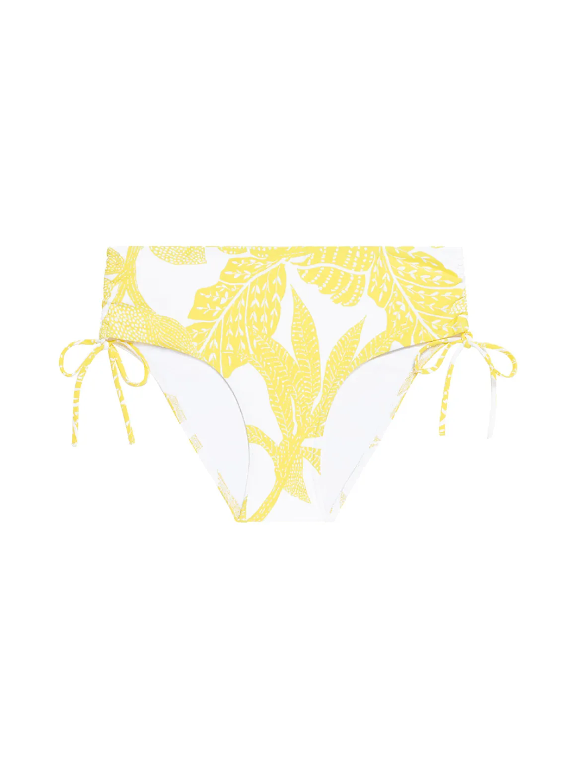 Culotte de bain taille haute - Imprimé Pluméria