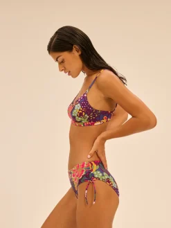 Culotte de bain taille haute - Imprimé Bloom