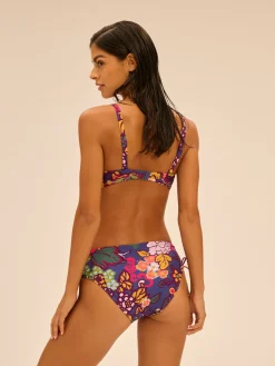 Culotte de bain taille haute - Imprimé Bloom