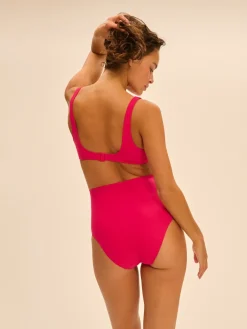 Culotte de bain taille haute - Lipstick