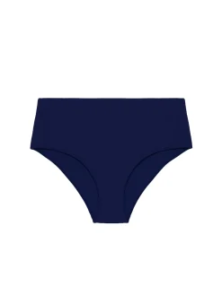 Culotte de bain taille haute - Marine