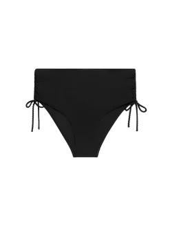 Culotte de bain taille haute - Noir