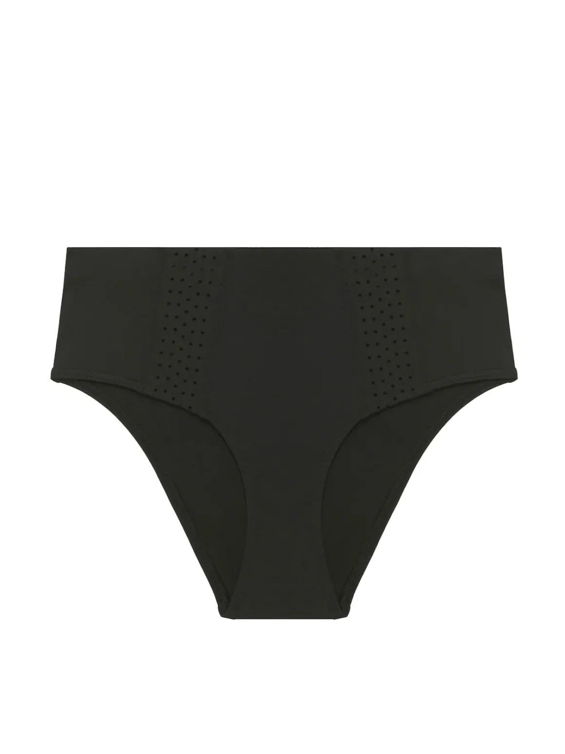 Culotte de bain taille haute - Noir
