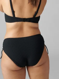 Culotte de bain taille haute - Noir