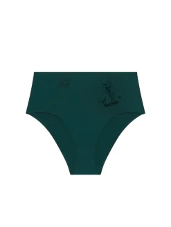 Culotte de bain taille haute - Vert Tropical