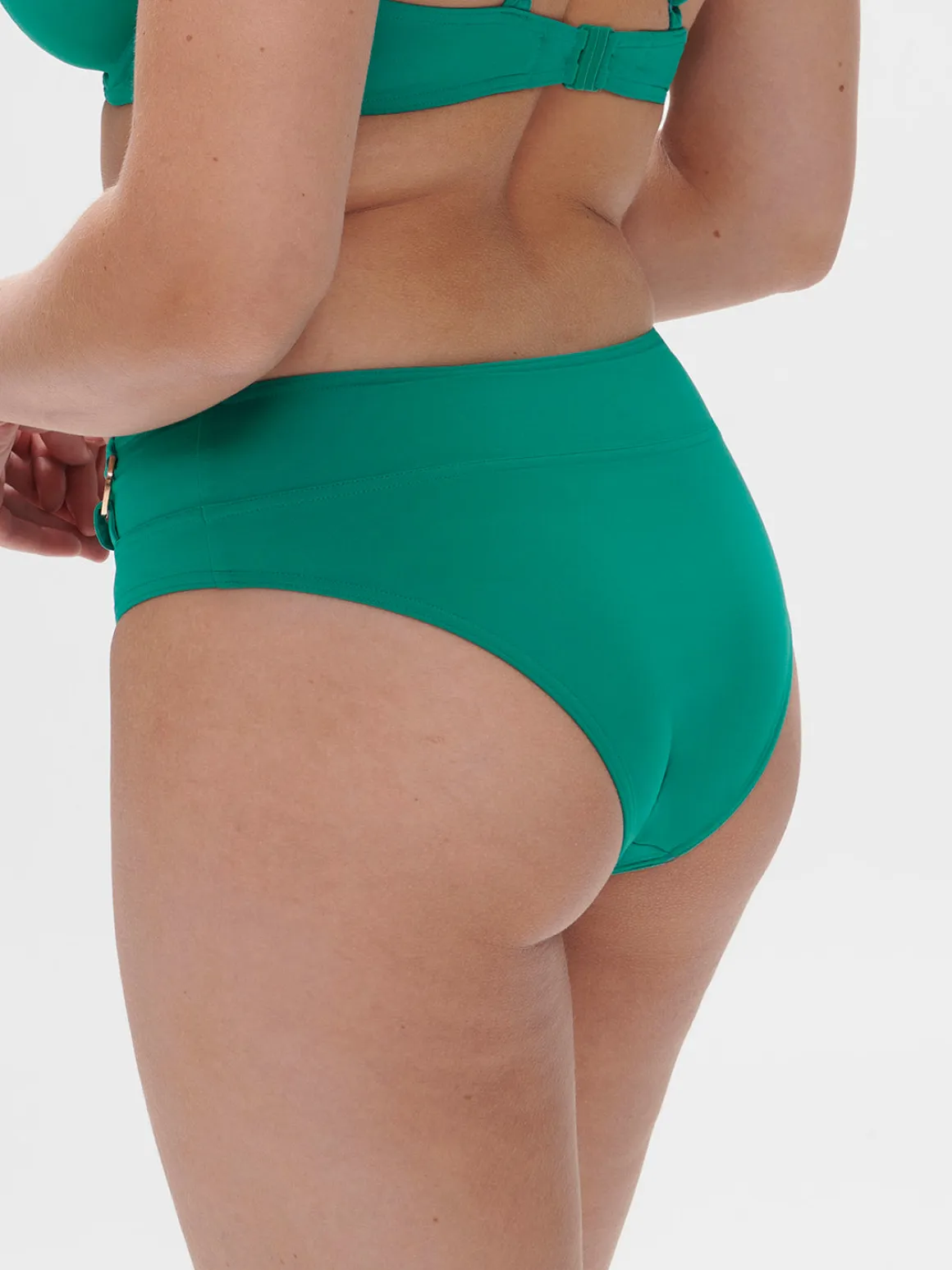 Culotte de bain taille haute - Vert Waterfall