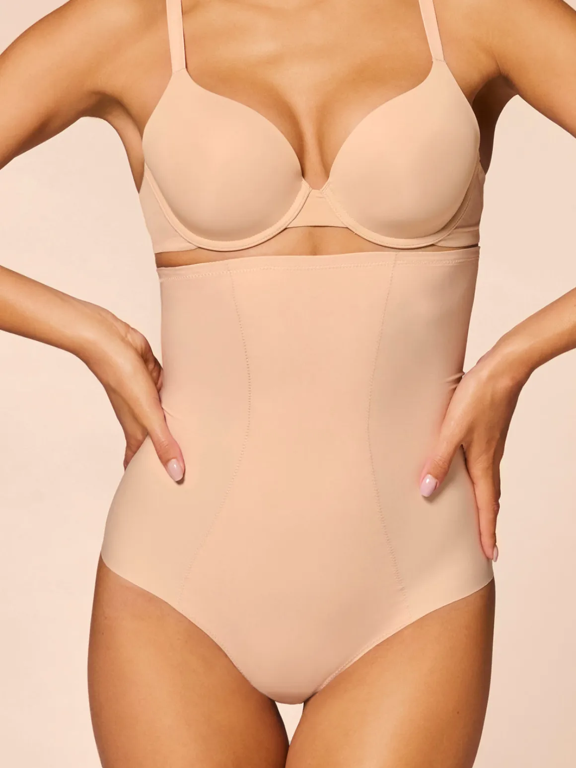 Culotte haute gainante - Peau Rosée
