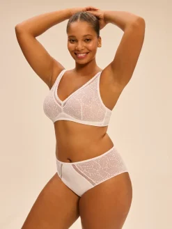 Culotte taille haute - Blanc