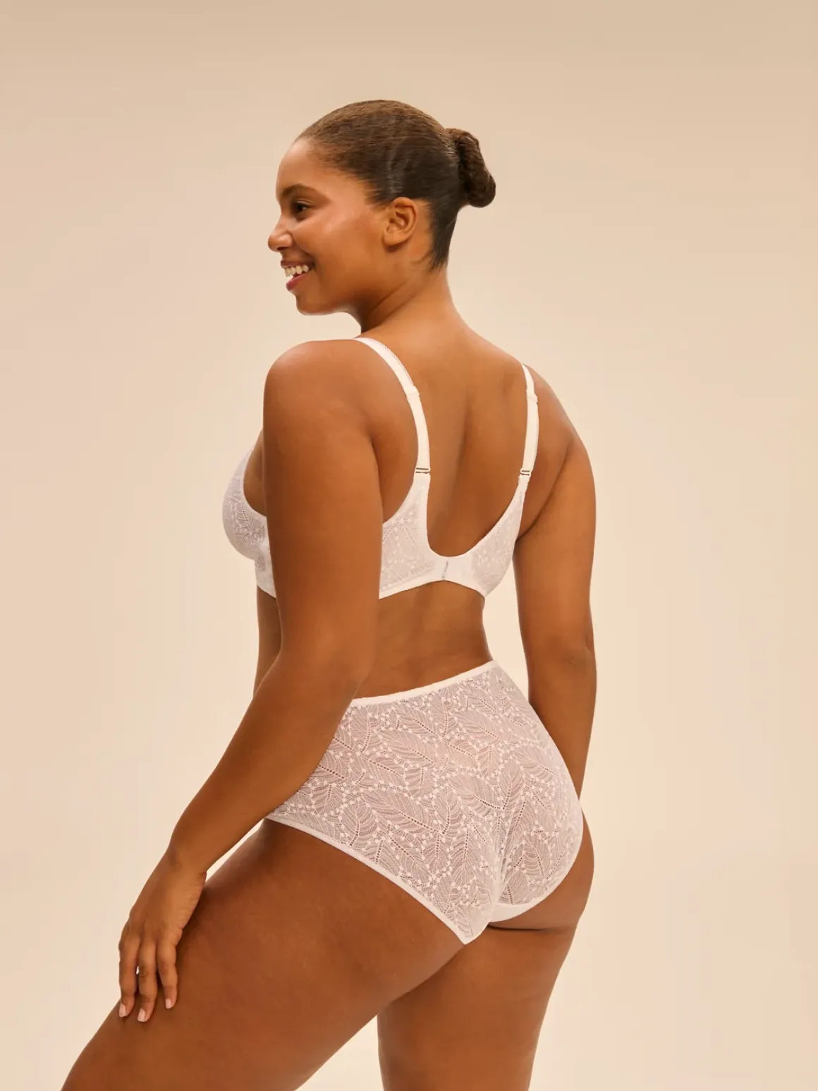 Culotte taille haute - Blanc