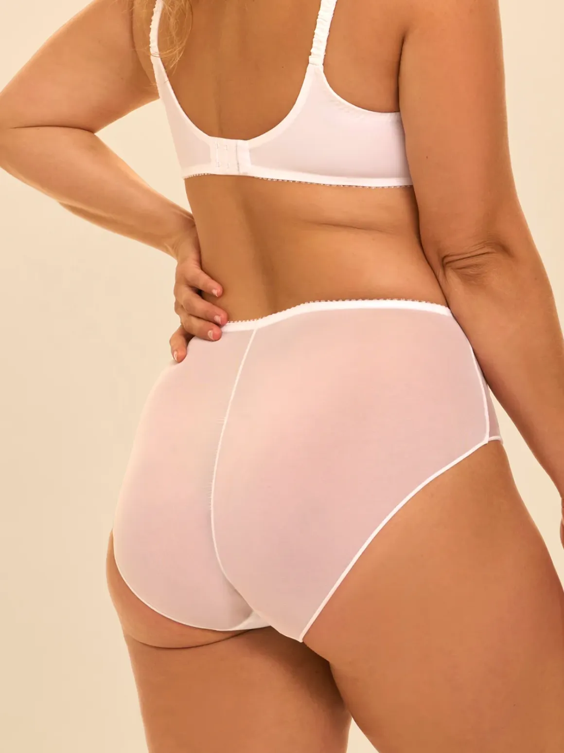 Culotte taille haute - Blanc