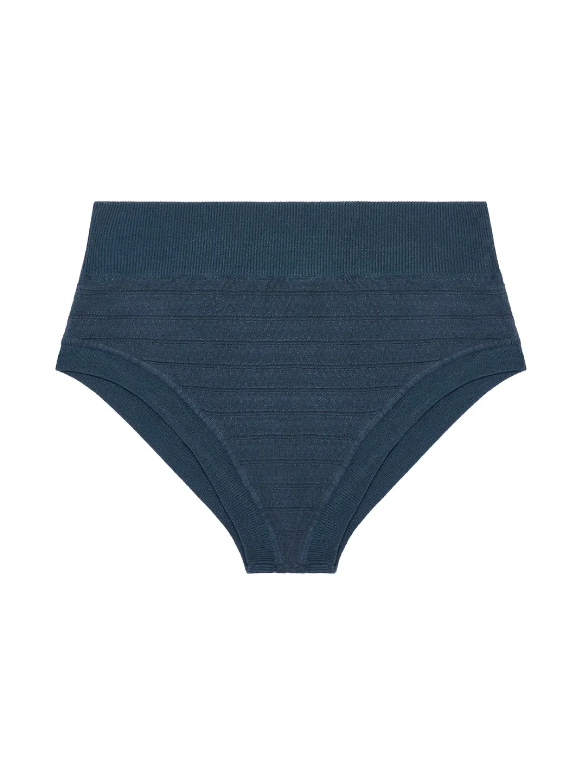 Culotte taille haute - Bleu pétrole