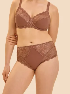 Culotte taille haute - Brun coco