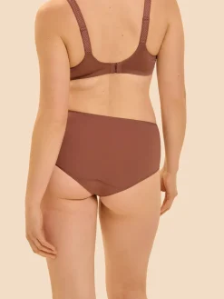 Culotte taille haute - Brun coco