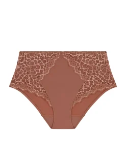 Culotte taille haute - Brun coco