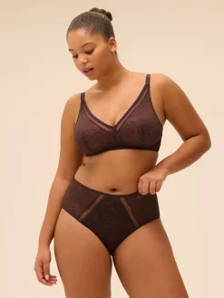 Culotte taille haute - Brun Foncé