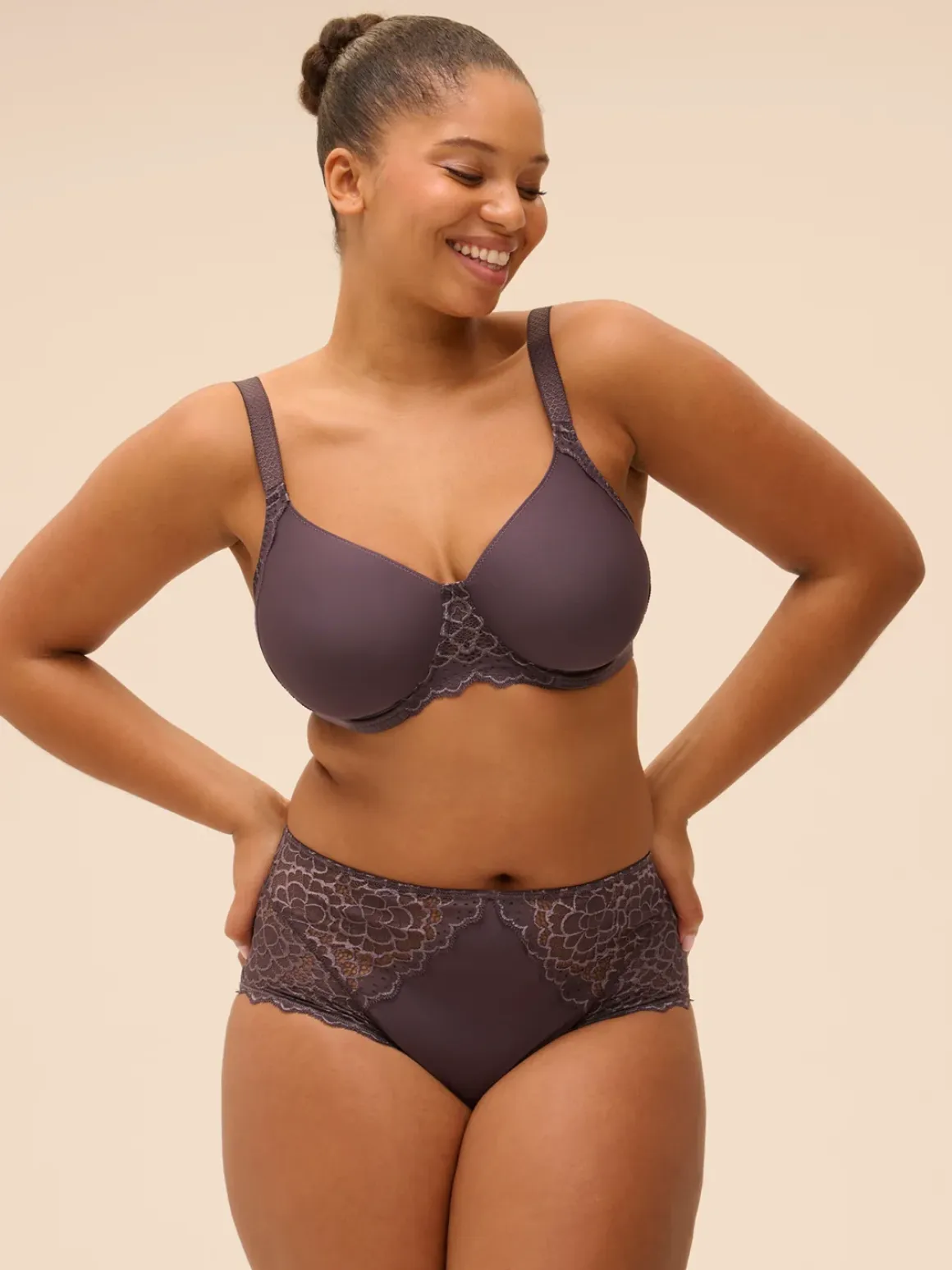 Culotte taille haute - Gris Graphite