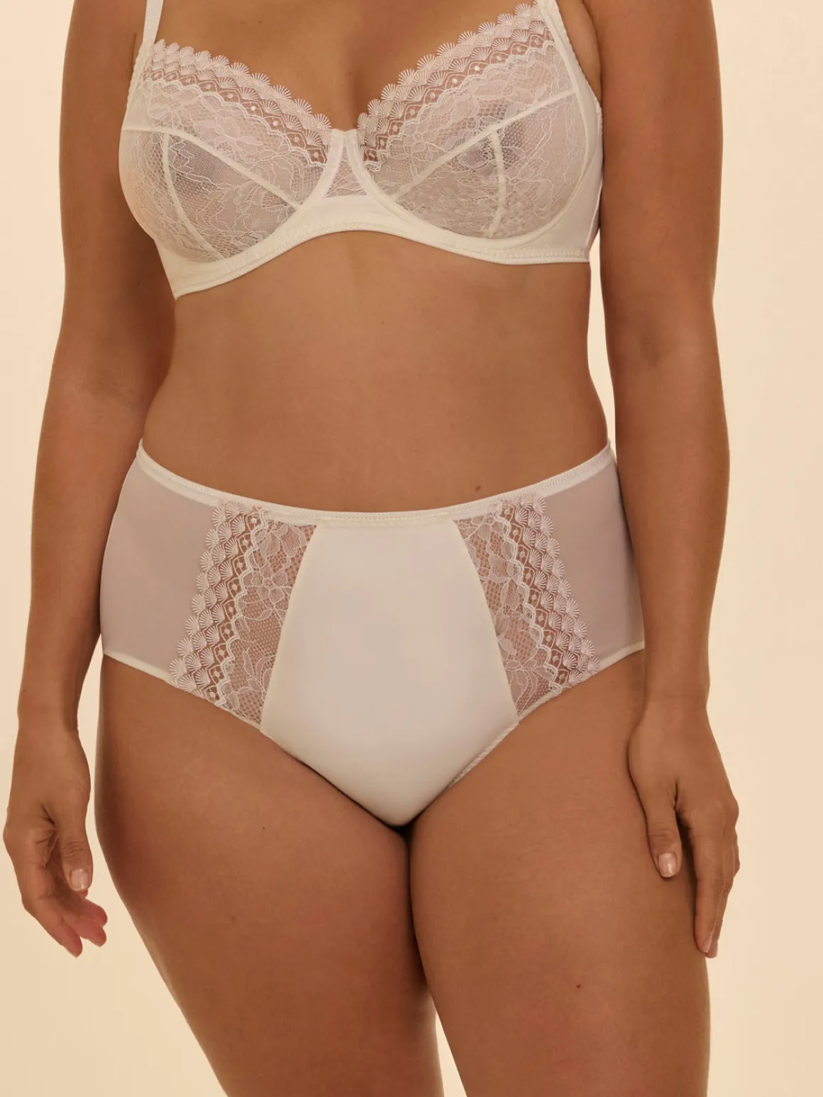 Culotte taille haute - Naturel