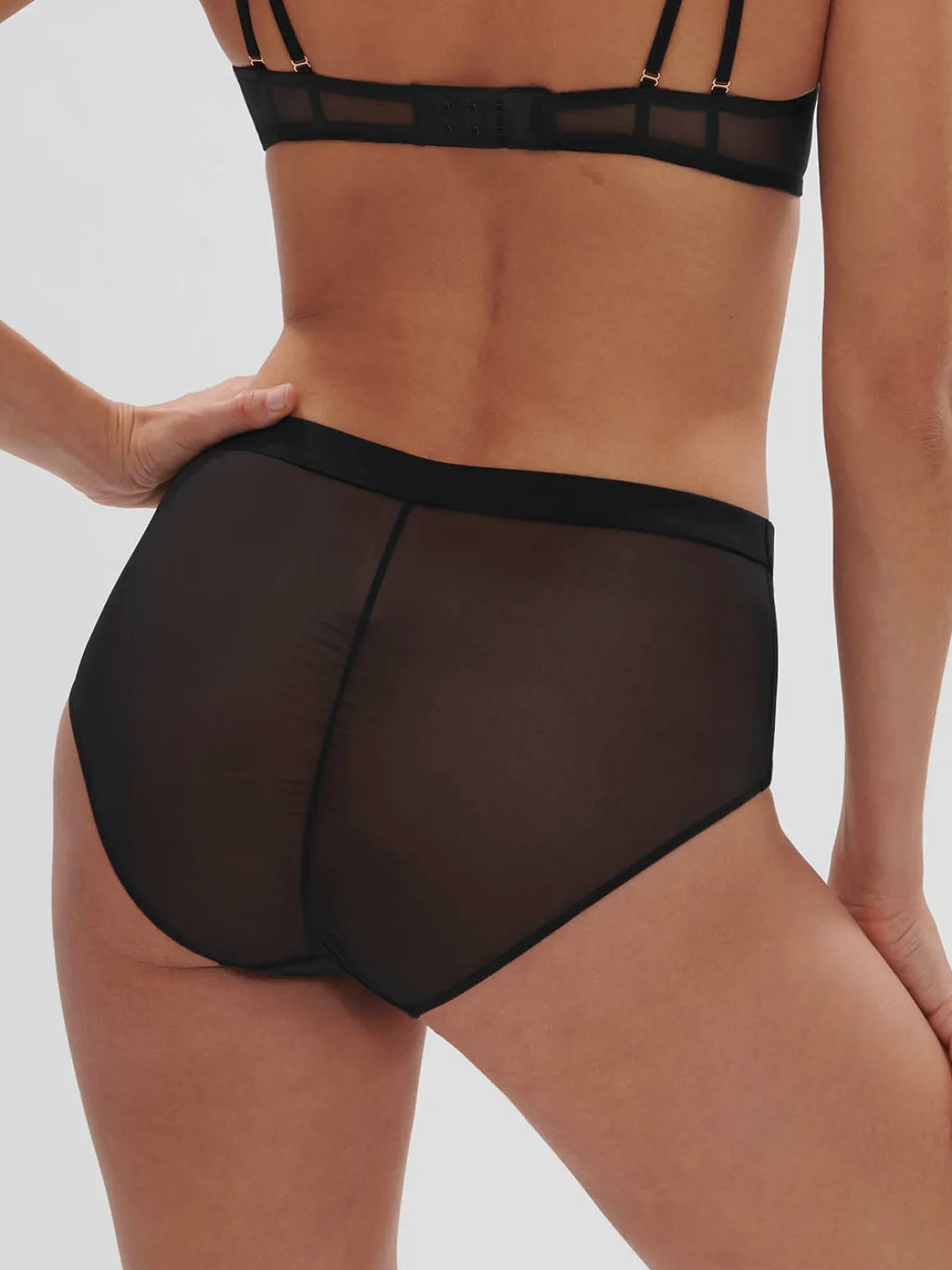 Culotte taille haute - Noir