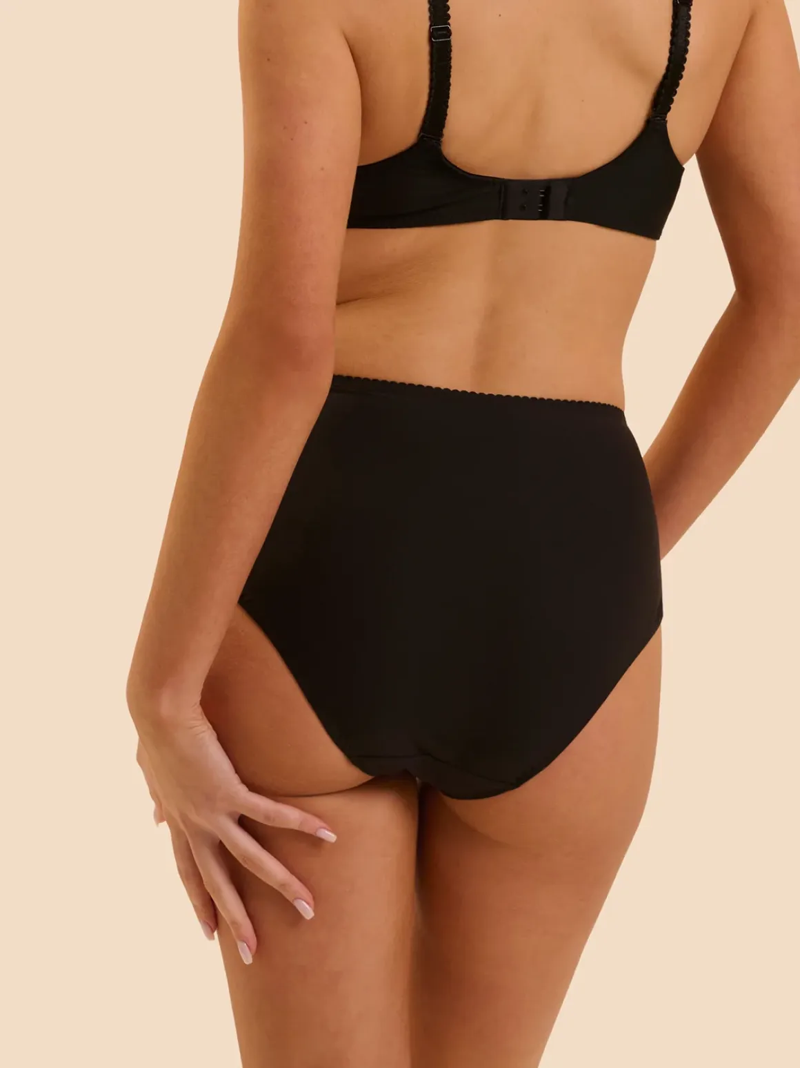 Culotte taille haute - Noir