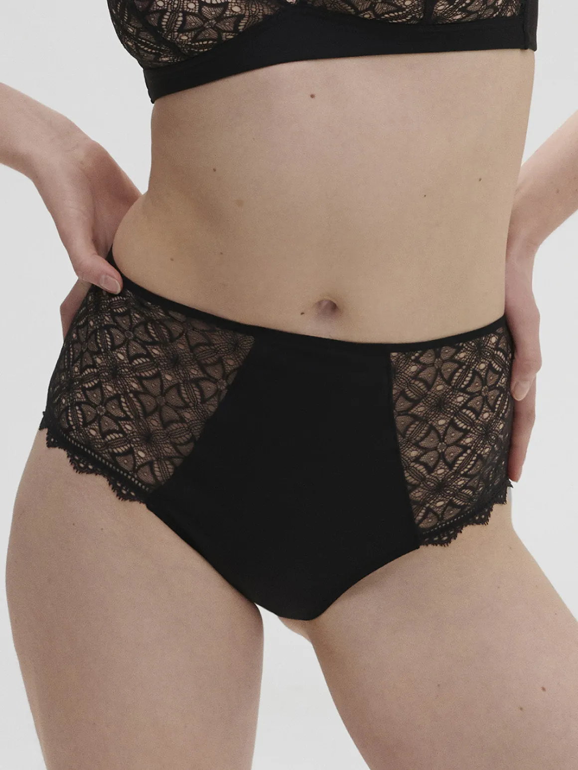 Culotte taille haute - Noir