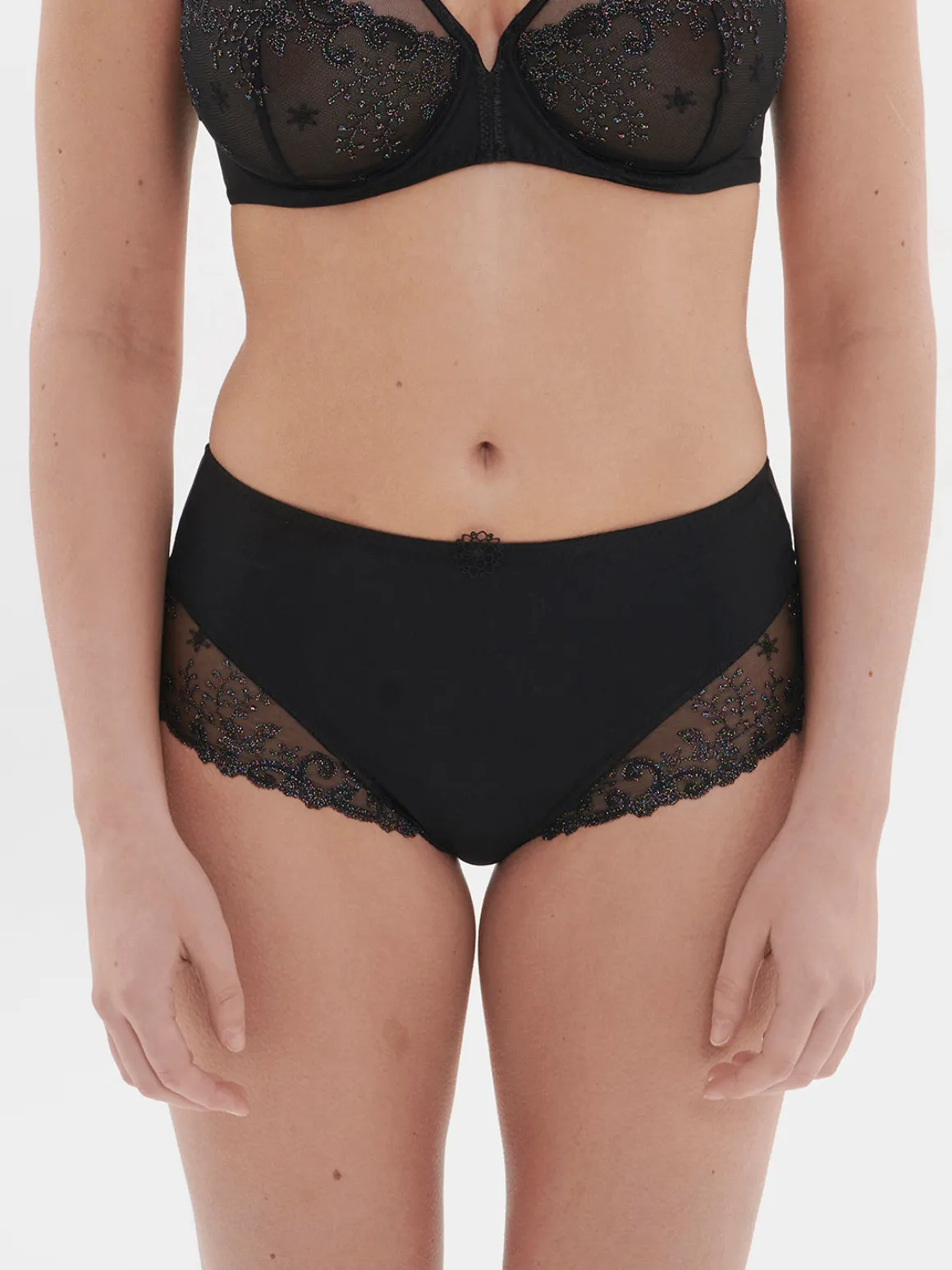 Culotte taille haute - Noir Gem