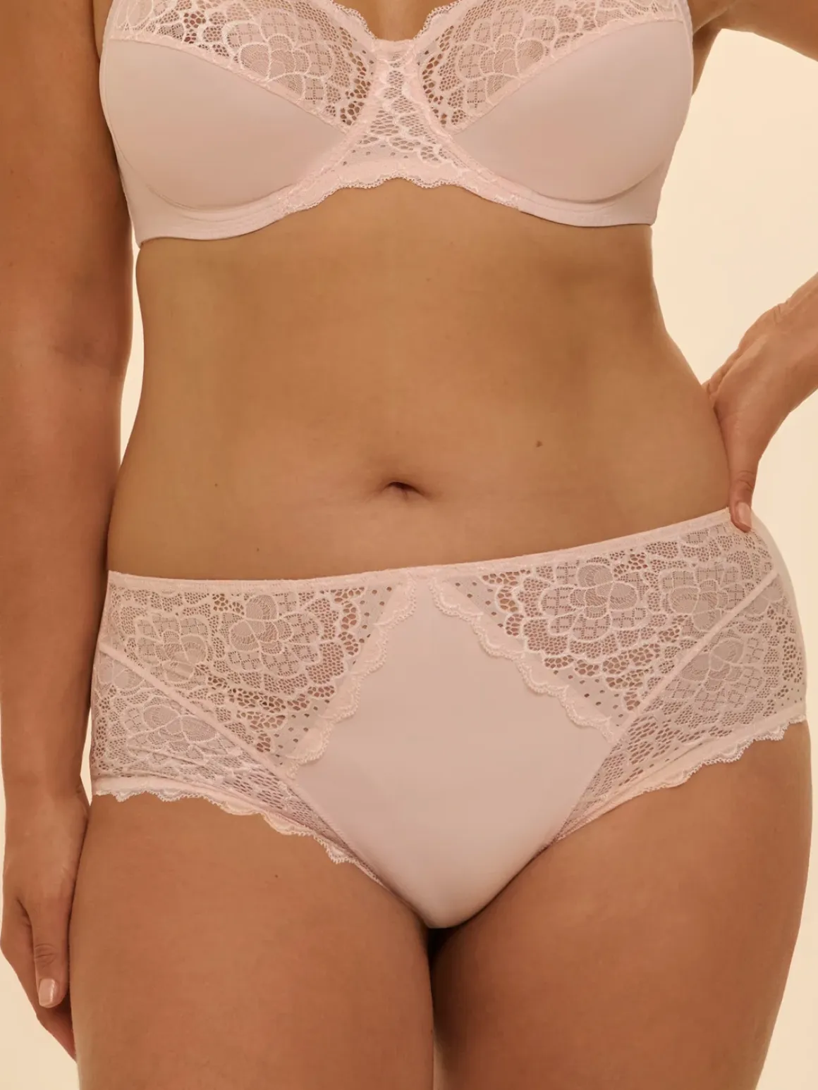 Culotte taille haute - Poudre