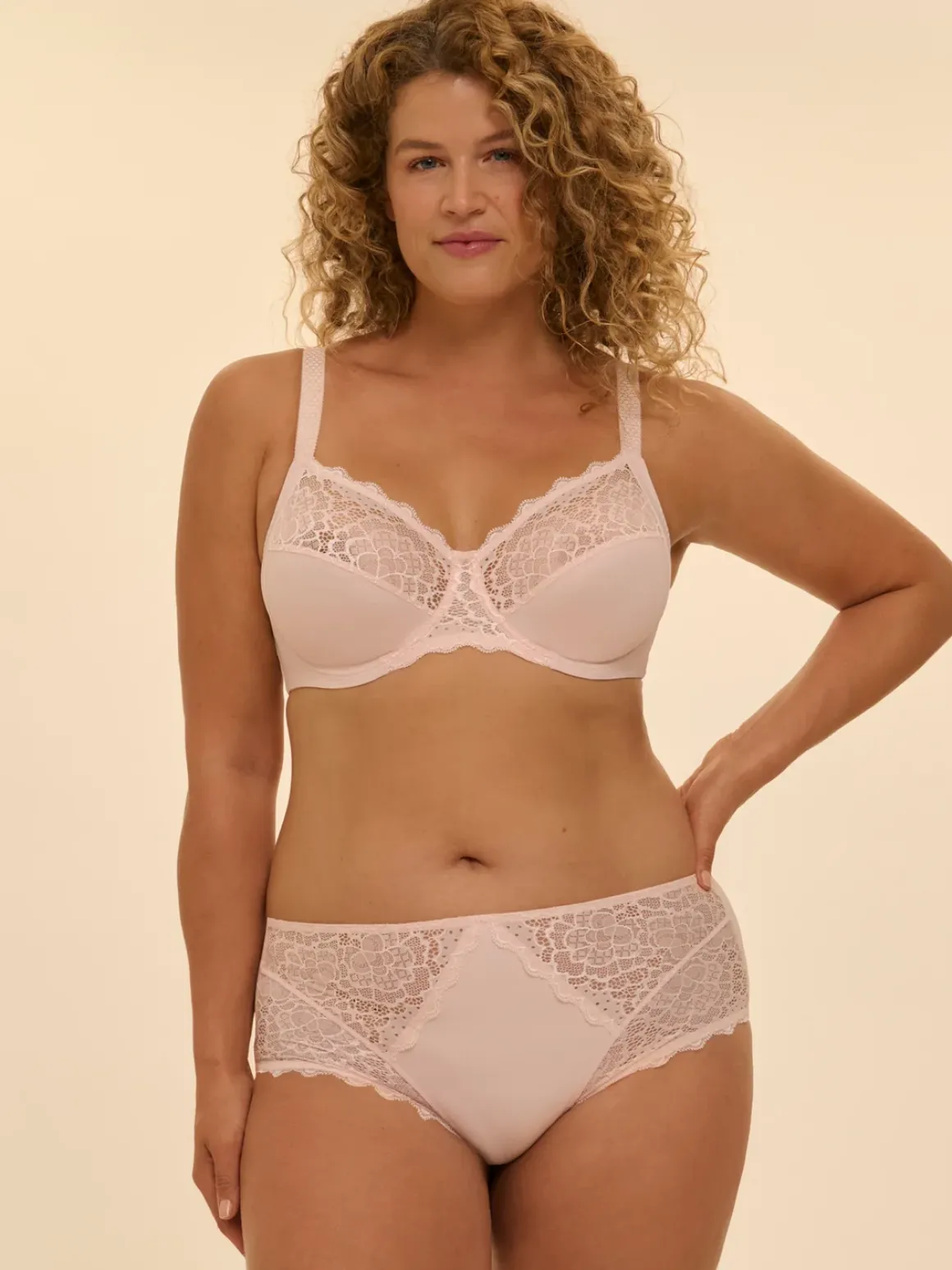Culotte taille haute - Poudre