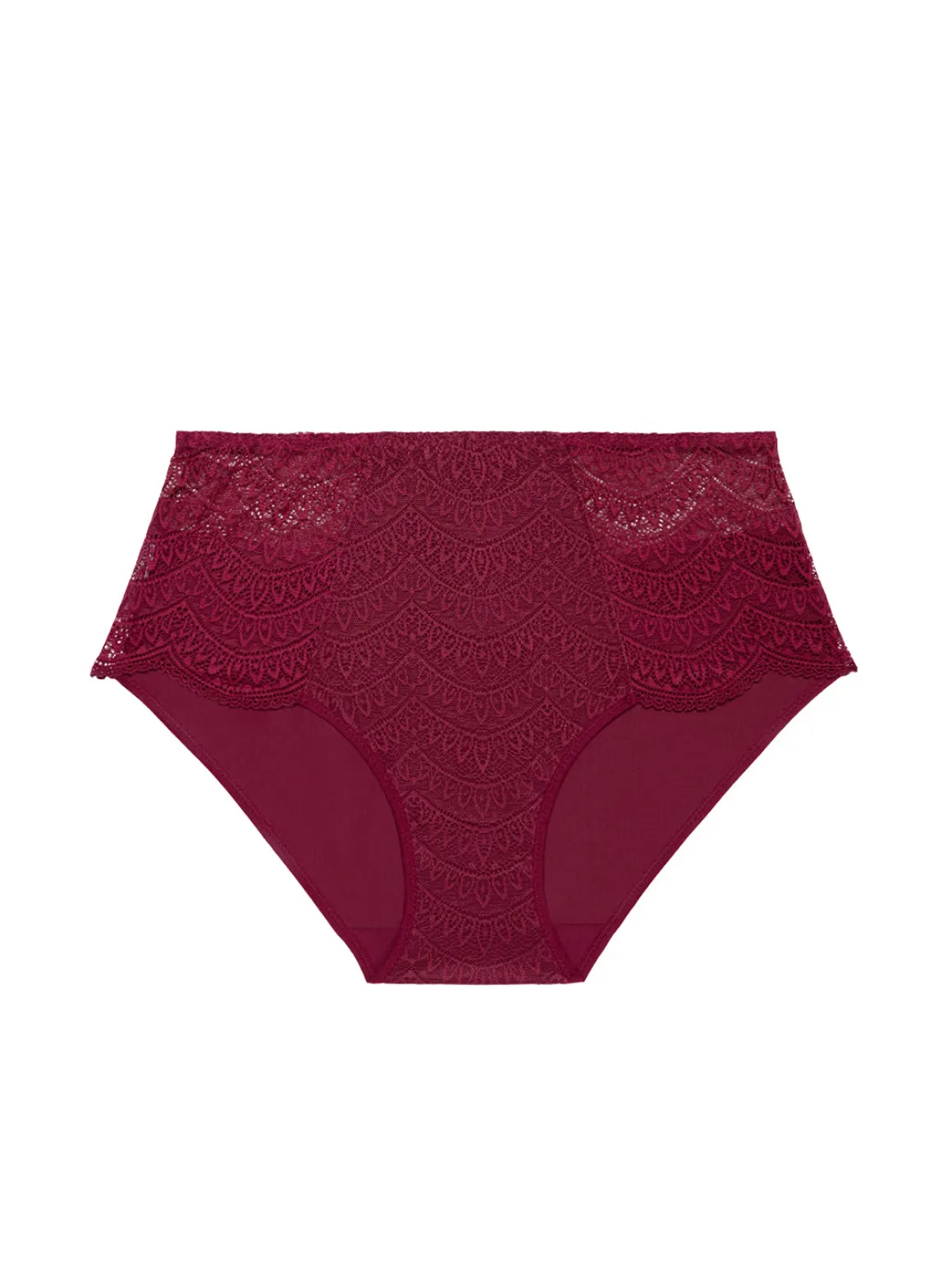 Culotte taille haute - Rouge Spinelle