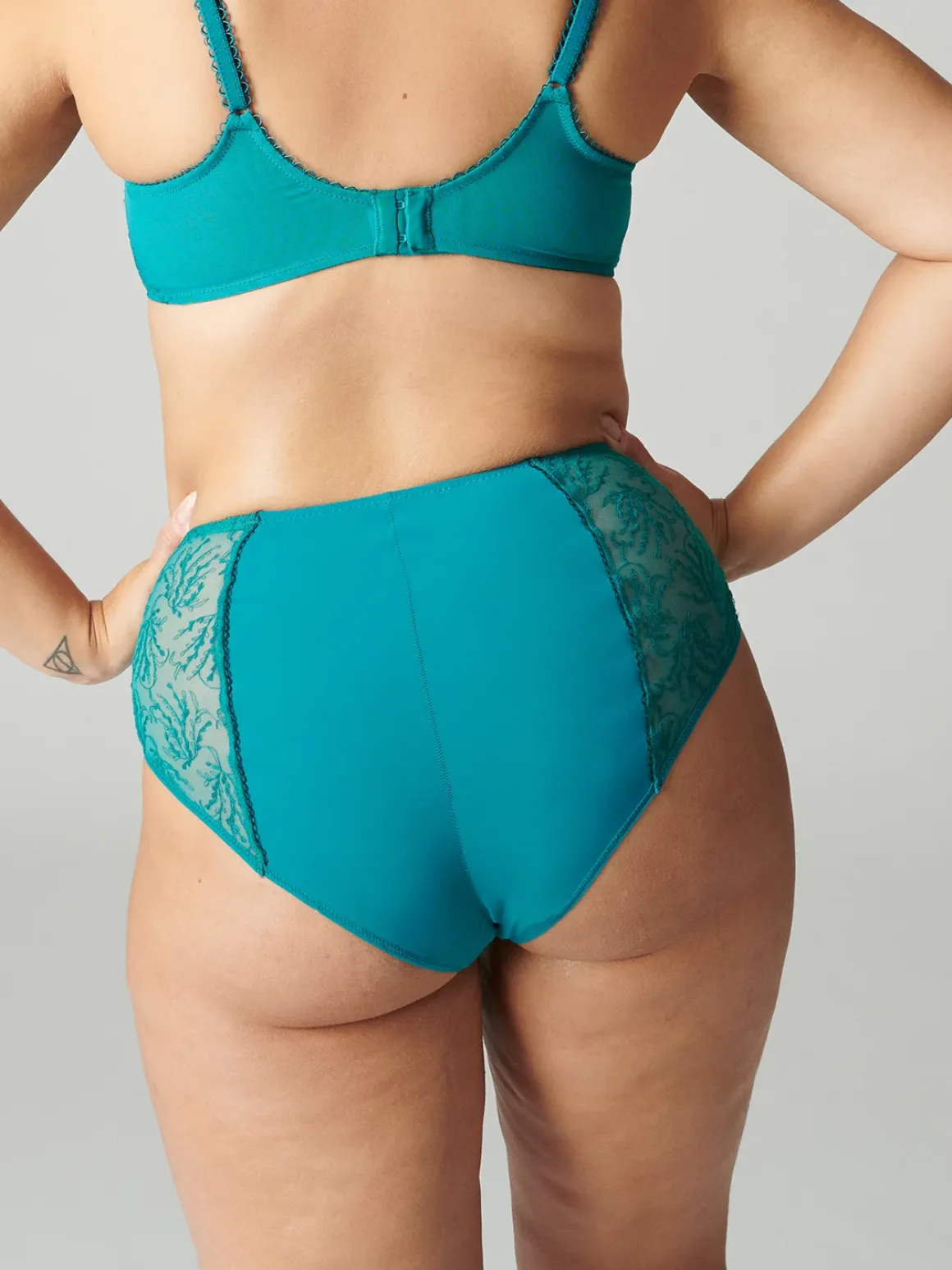 Culotte taille haute - Vert émeraude