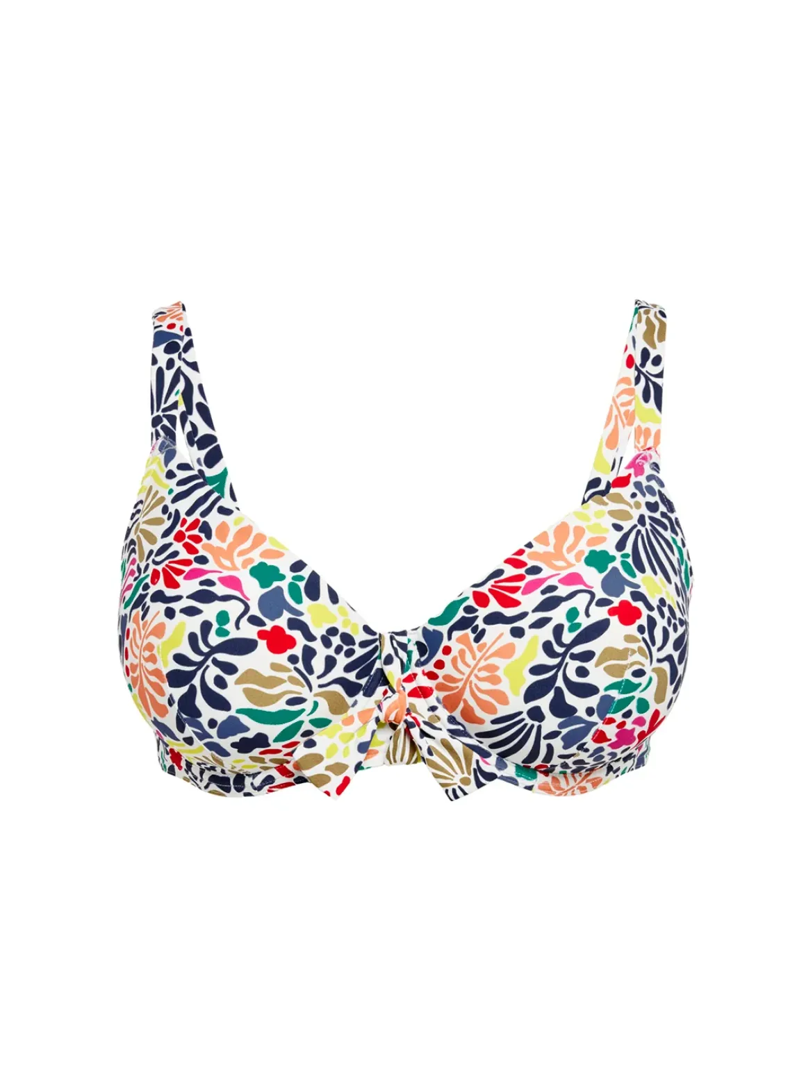 Haut de maillot de bain avec armatures - Imprimé tropico blanc
