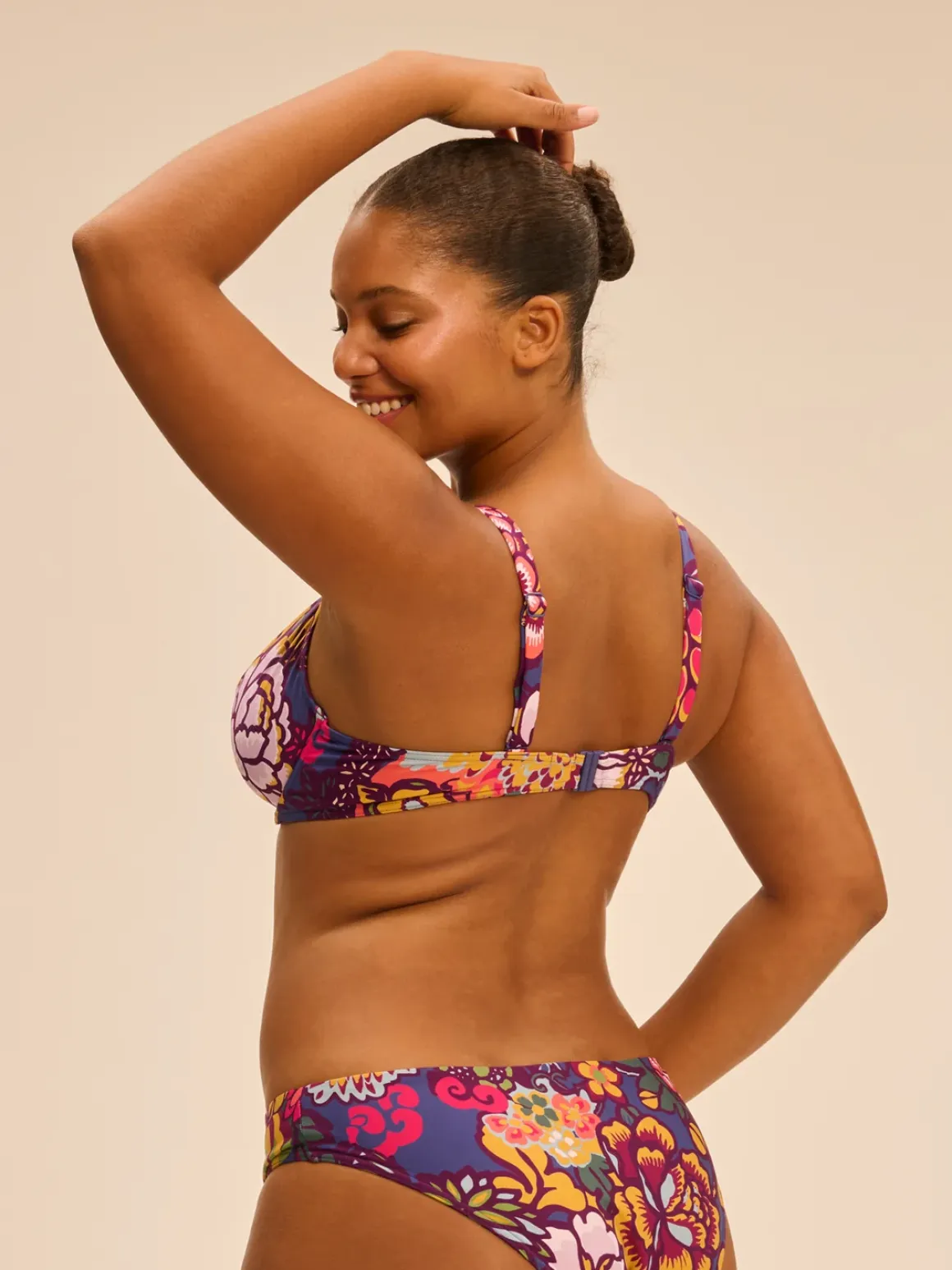 Haut de maillot de bain avec armatures - Imprimé Bloom