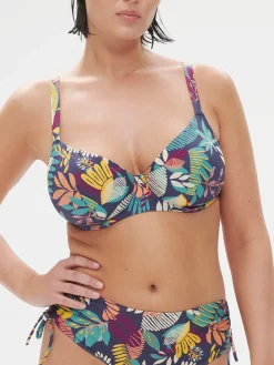 Haut de maillot de bain avec armatures - Imprimé Bleu Seaside