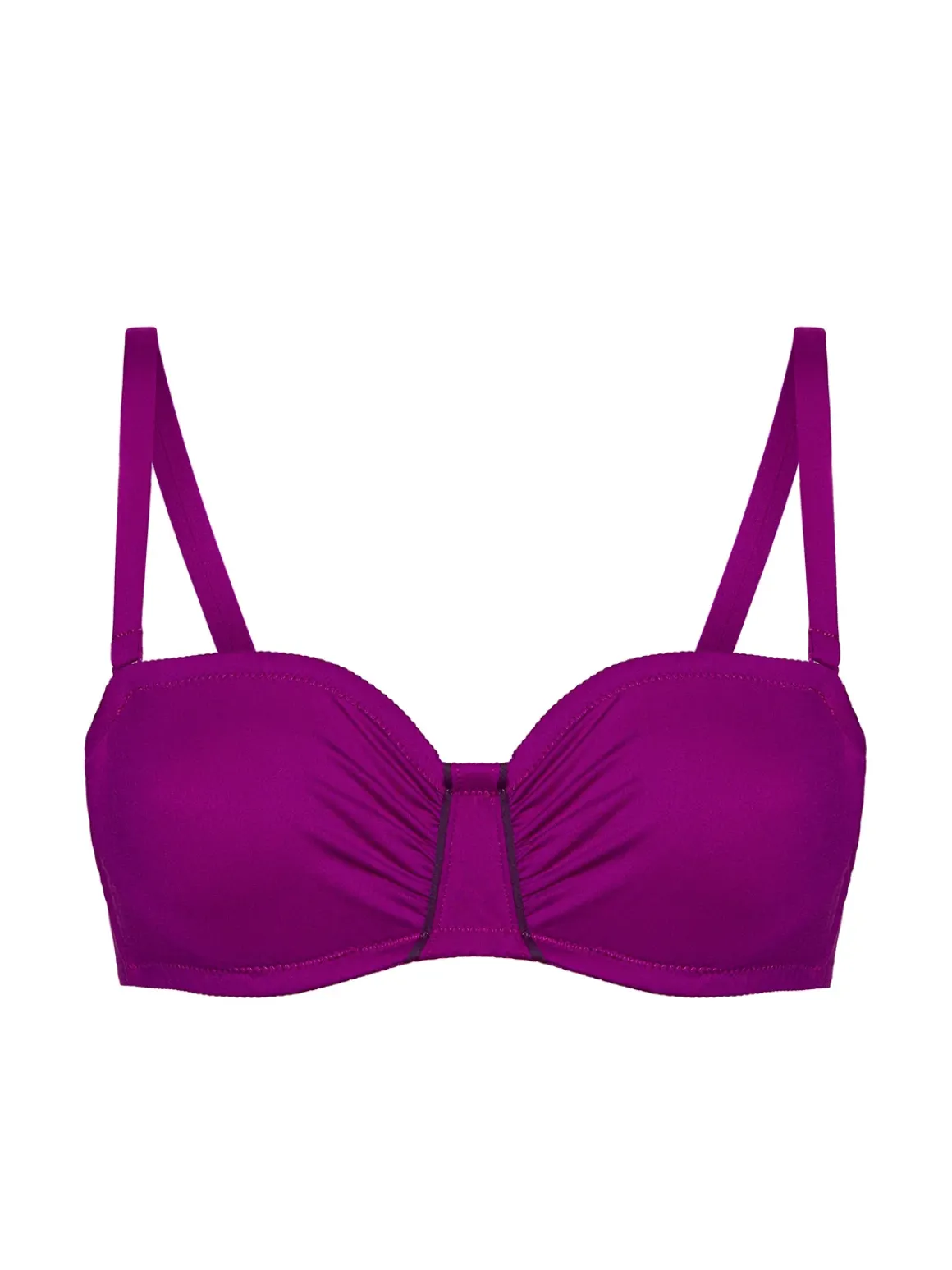 Haut de maillot de bain bandeau mousse avec armatures - Bougainvillier