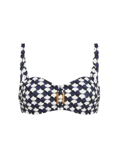Haut de maillot de bain bandeau mousse avec armatures - Imprimé sailling