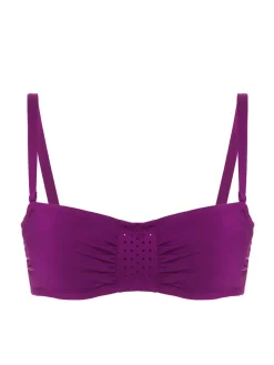 Haut de maillot de bain bandeau mousse avec armatures - Mûre