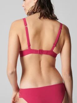 Haut de maillot de bain à coque - Framboise