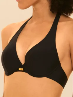 Haut de maillot de bain à coque - Noir