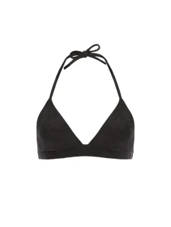 Haut de maillot de bain triangle sans armature - Noir