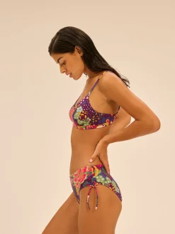Haut de maillot de bain triangle avec armatures cachées - Imprimé Bloom