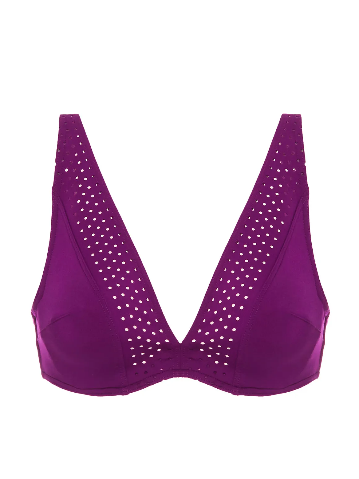Haut de maillot de bain triangle avec armatures - Mûre