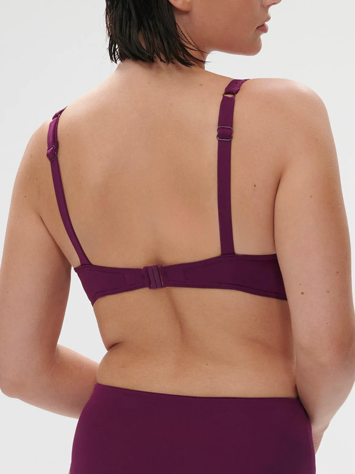 Haut de maillot de bain triangle avec armatures - Mûre